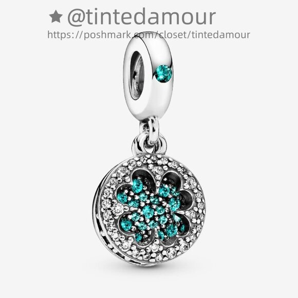 Pandora Dazzling Clover Dangle Charm |Good Luck Charm - Picture 1 of 2